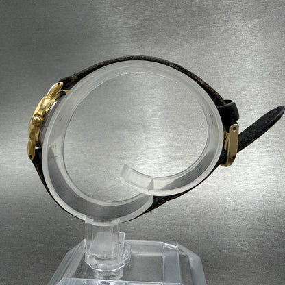 Seiko Watch Women 20mm White Dial Gold Tone Round 2Y00-0A10 New Battery AKGSJ6