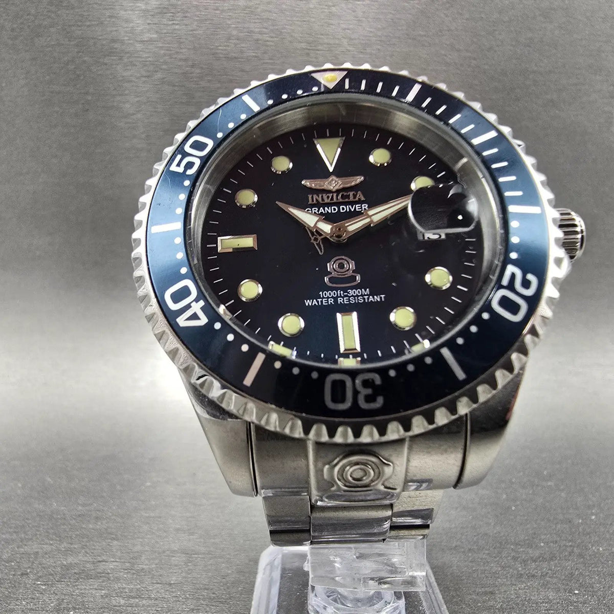 Invicta Grand Diver Automatic Watch Men 46mm Blue Dial Steel Date 18160 Round5