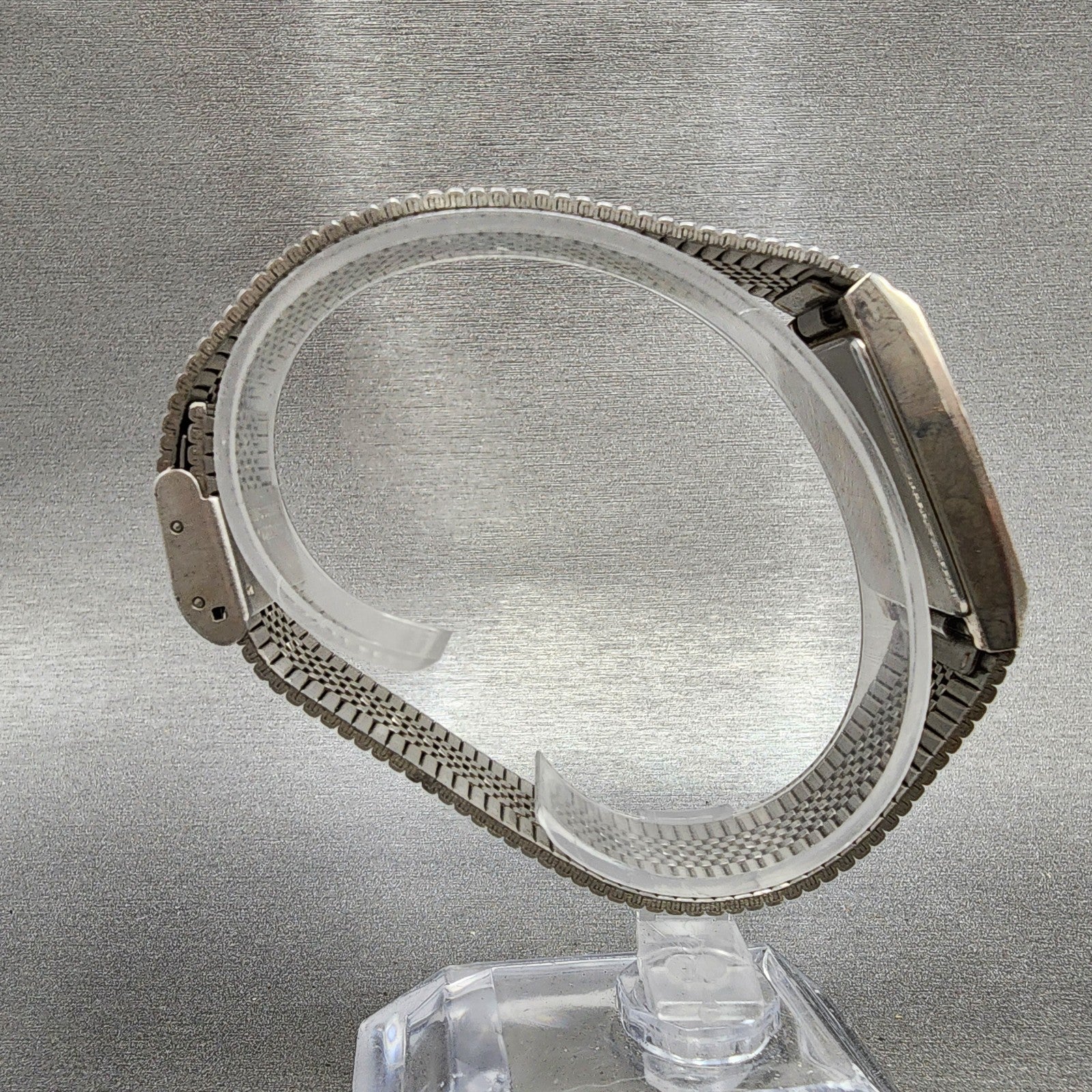 Seiko Tank Watch Men 23mm Champagne Dial Silver Tone 8y215050 New Battery8