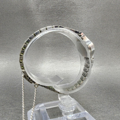 Seiko Watch Women 17mm Silver Dial Silver Tone Manual Round 117619 Runs VTG AB18