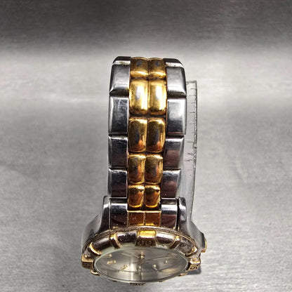 Seiko Sports 50 Watch Women 25mm Silver Dial Two Tone Date 7N82-0261 NewBatt Jp4