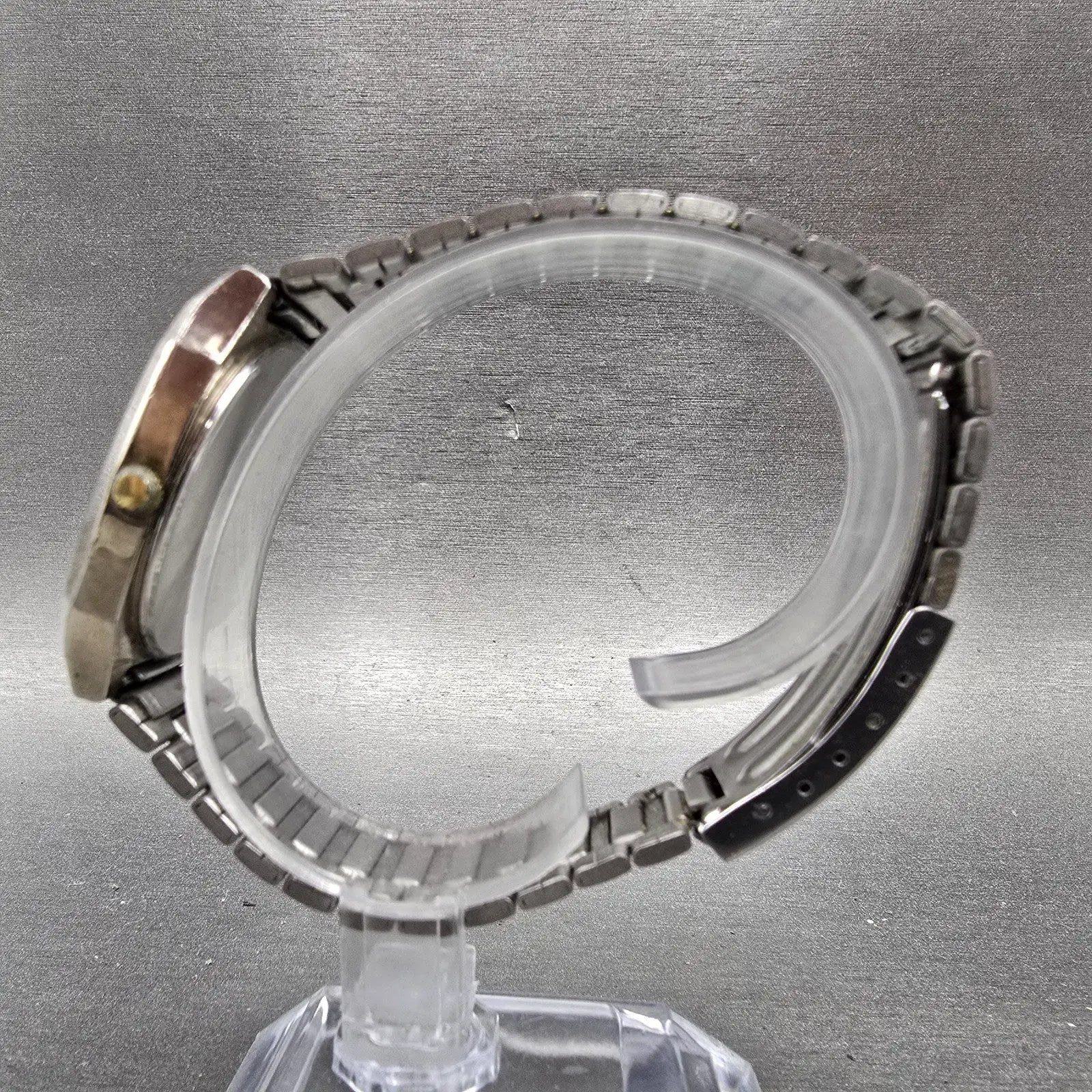 Seiko Analog Digital Watch Men 33mm Silver Dial Two Tone Alarm H601-5471 PARTS10
