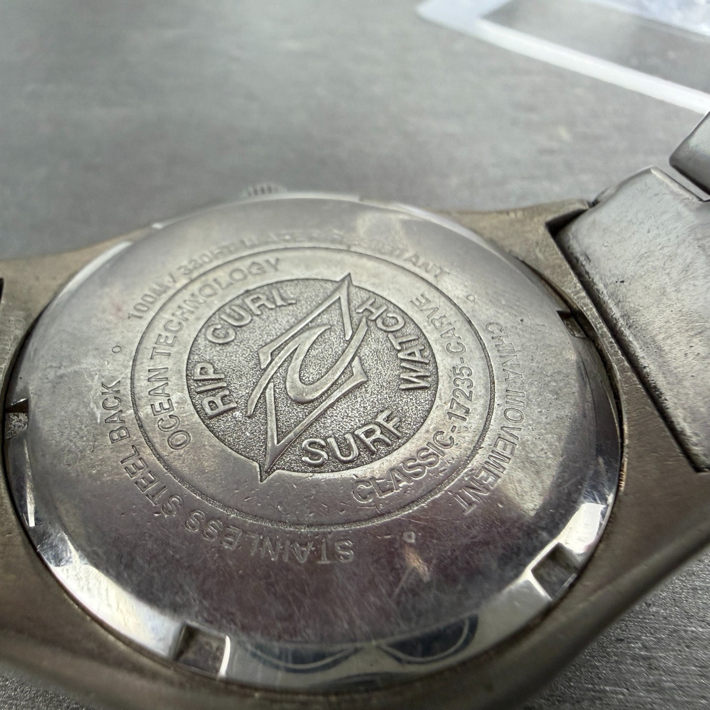 Ripcurl Dive Watch Men 40mm Blue Dial Steel Date Round  New Battery9