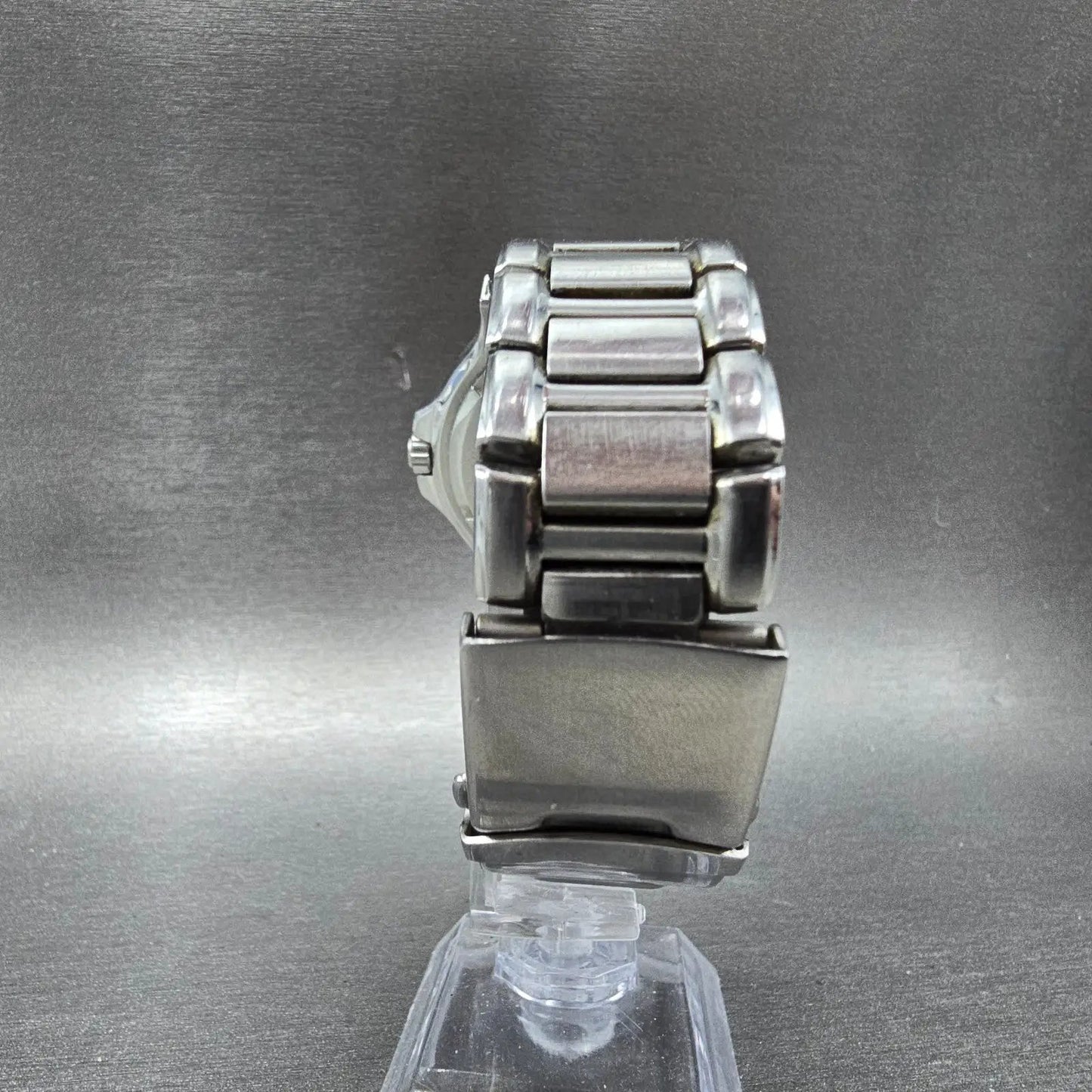 Bulova Harley Davidson Watch Men 42mm Black Dial Silver Tone Date 78B09 New Batt8