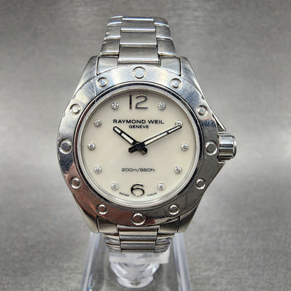 Raymond Weil Spirit Watch Women 29mm MOP Dial Diamond Accents 3170 New Battery0