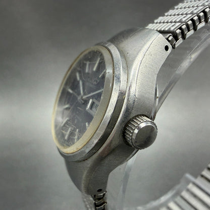 Seiko Automatic Watch Women 24mm Gray Dial Silver Tone Daydate 2706-0110 Runs2
