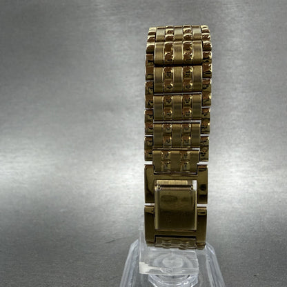 Seiko Tank Watch Women 16mm Black Dial Gold Tone Rectangle 1N015A69 New Battery7