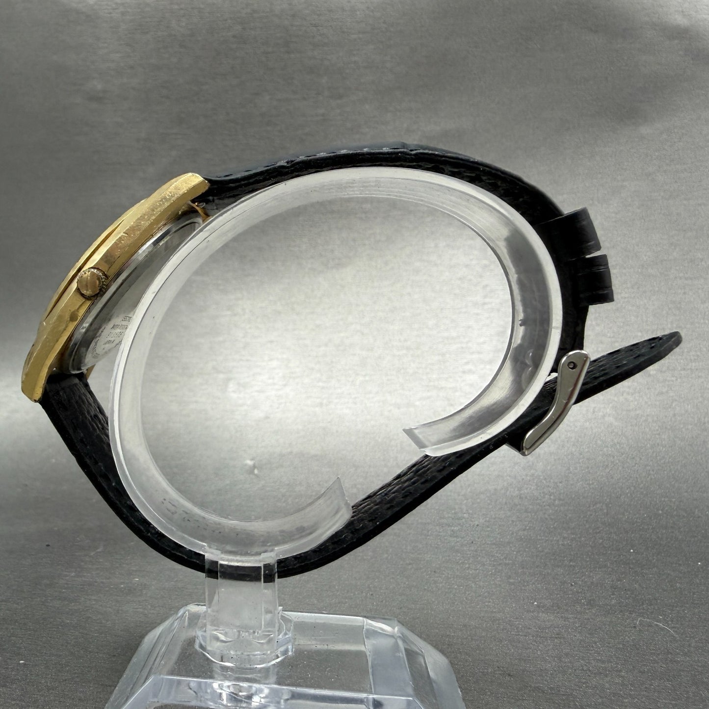 Seiko Watch Men 36mm Champagne Dial Gold Tone Round 7121-8000 New Battery GH36