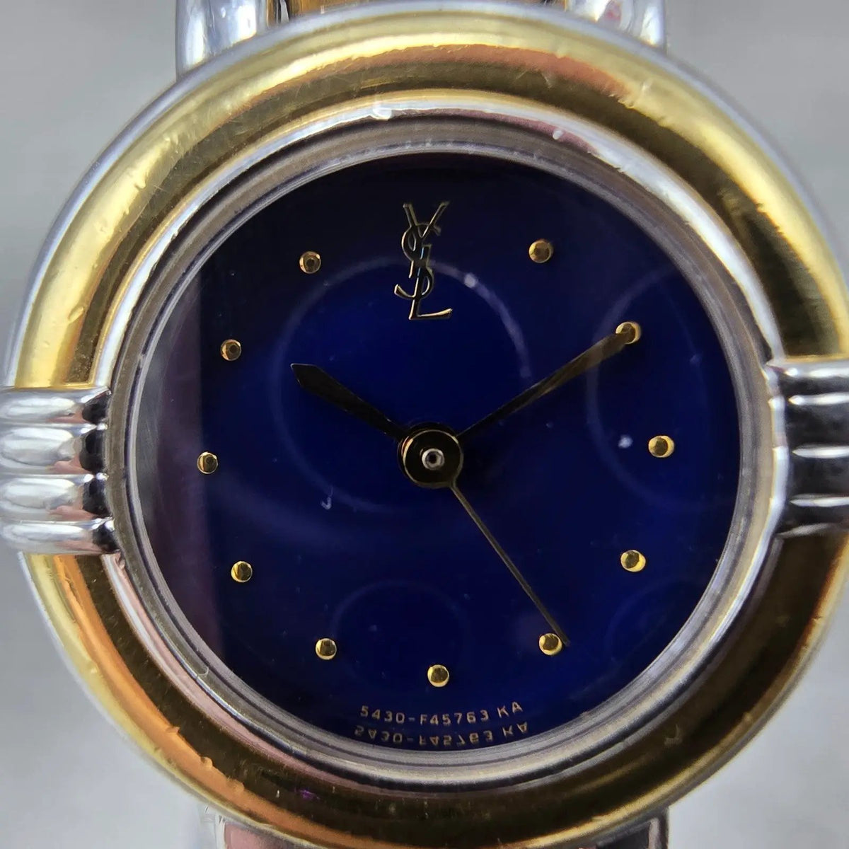Yves Saint Laurent Watch Women 22mm Blue Dial Two Tone Round 5430-F43089 PARTS2