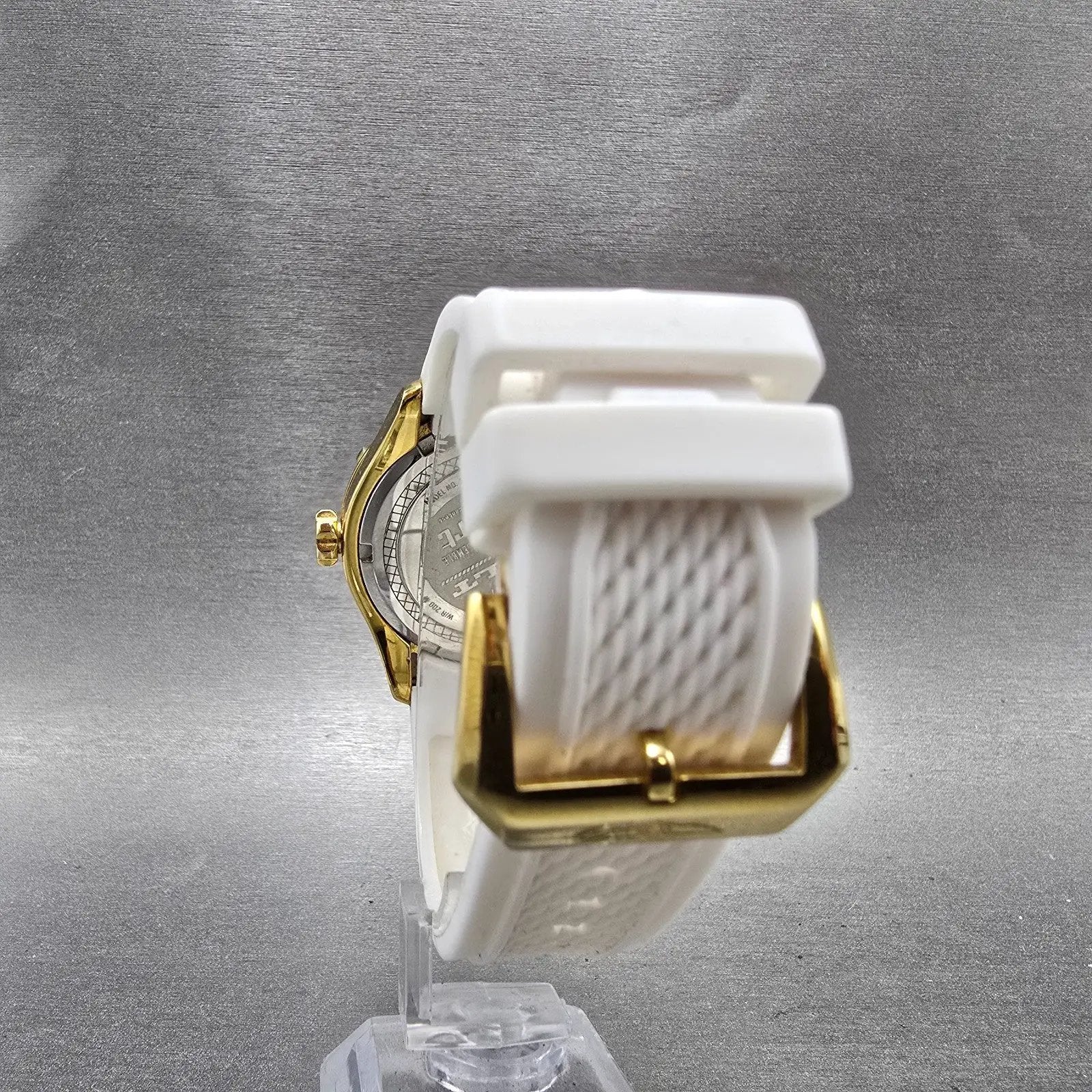 Invicta Bolt Watch Women 39mm Silver Dial Gold Tone Daydate 24456 New Battery10