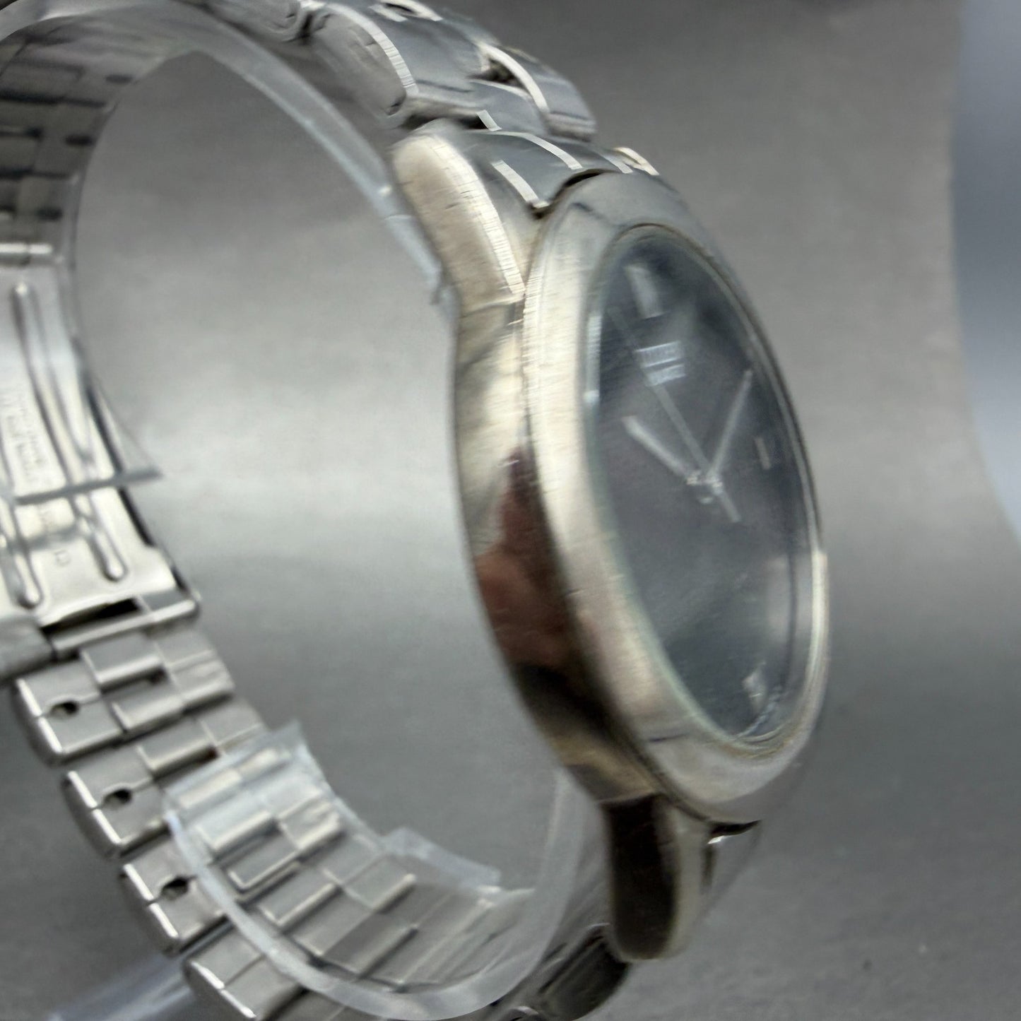 Citizen Watch Men 35mm Black Dial Silver Tone Round 1032-S77163 New Battery3