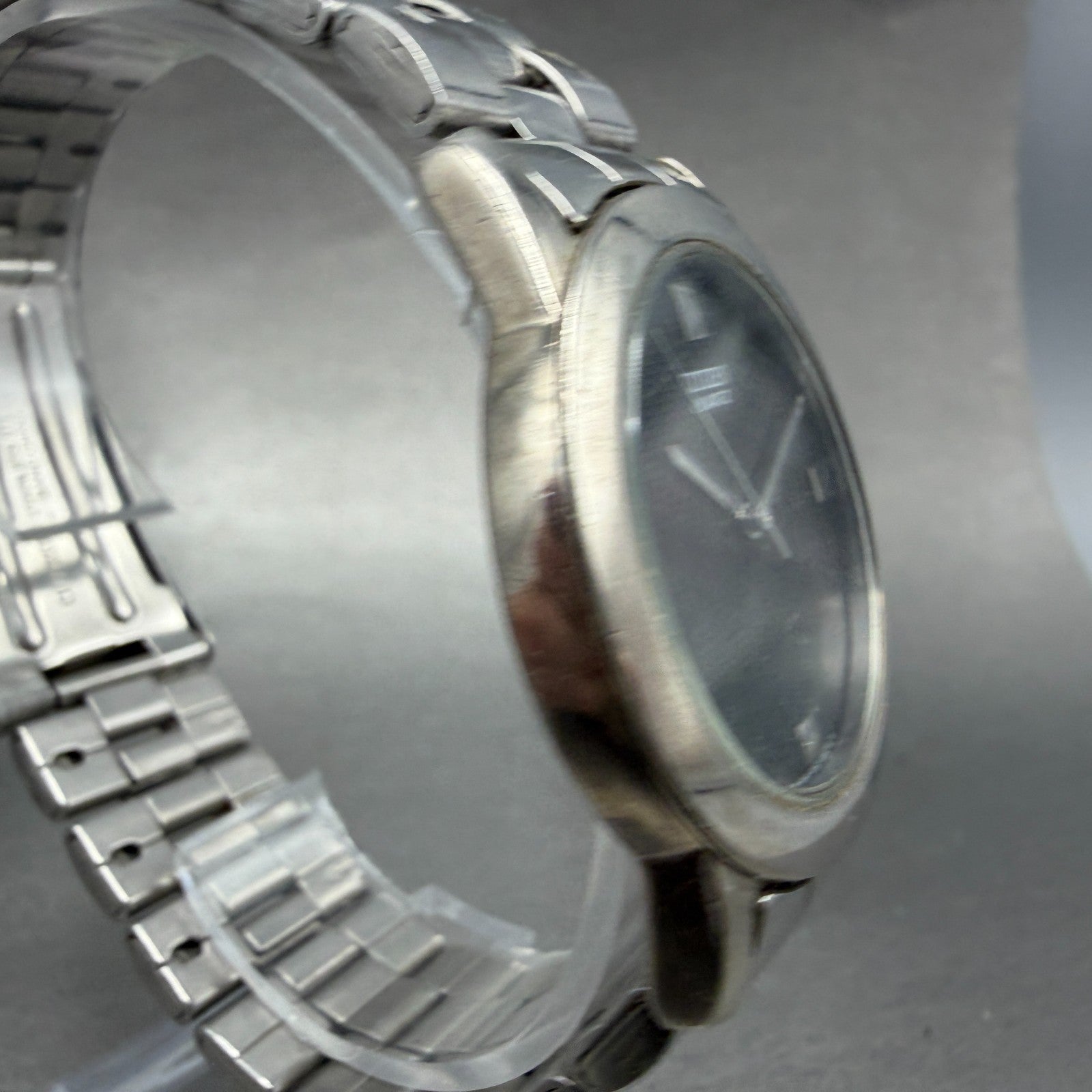 Citizen Watch Men 35mm Black Dial Silver Tone Round 1032-S77163 New Battery3