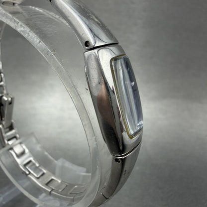Bulova Tank Watch Women 13mm Blue Dial Silver Tone Rectangle 96L98 New Battery3