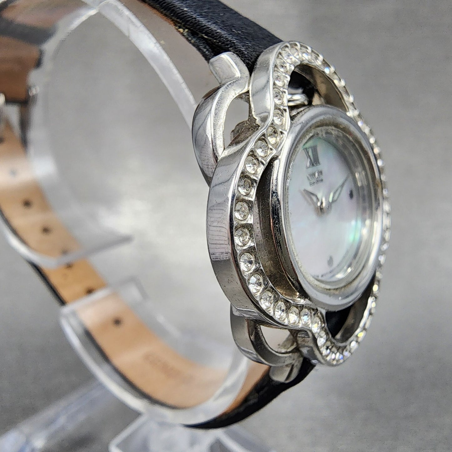 Citizen Eco-Drive Lobella Watch Women 31mm MOP Dial Tone Crystal Bezel Floral