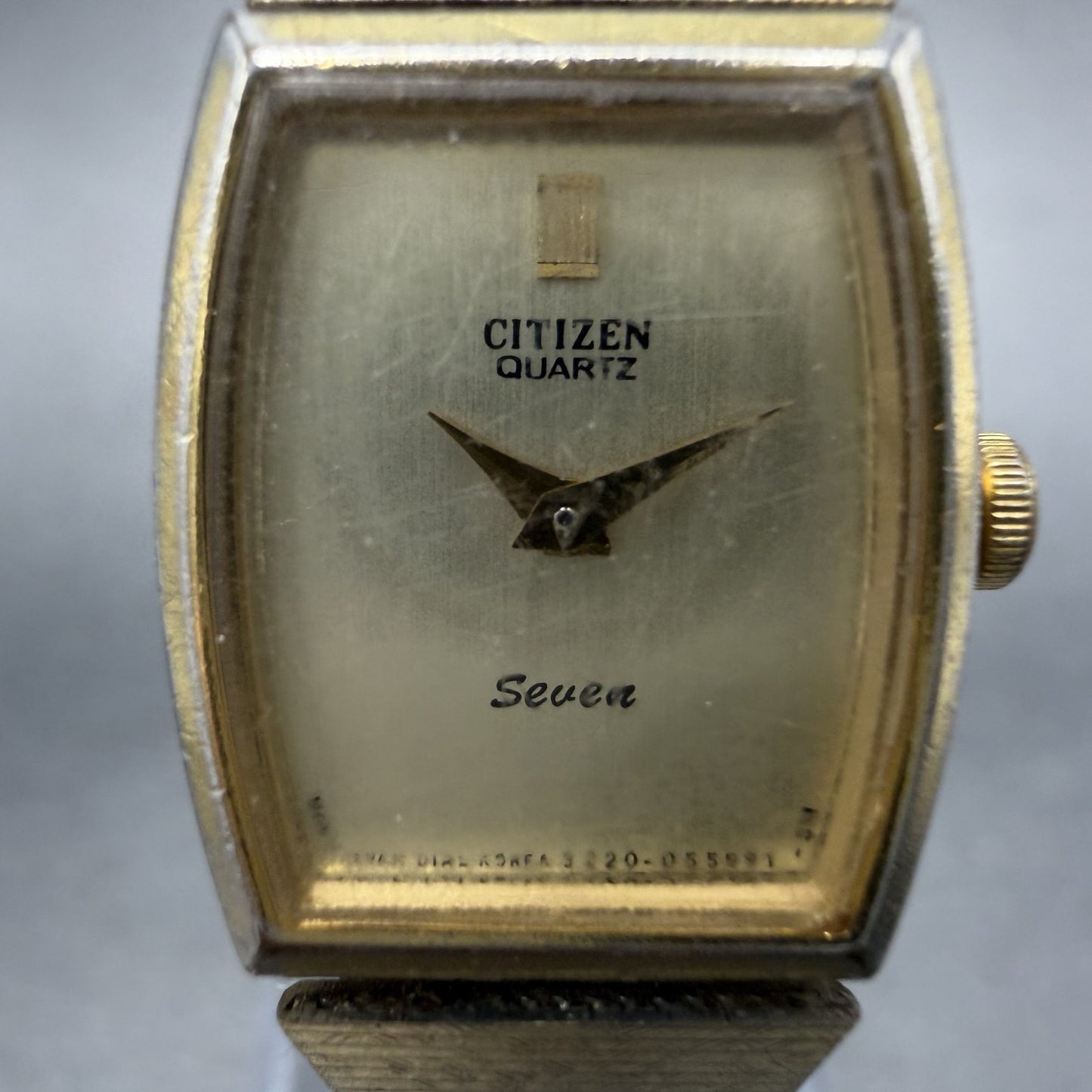 Citizen Seven Watch Women 16mm Champagne Dial Gold Tone 3220-944836 New Battery1