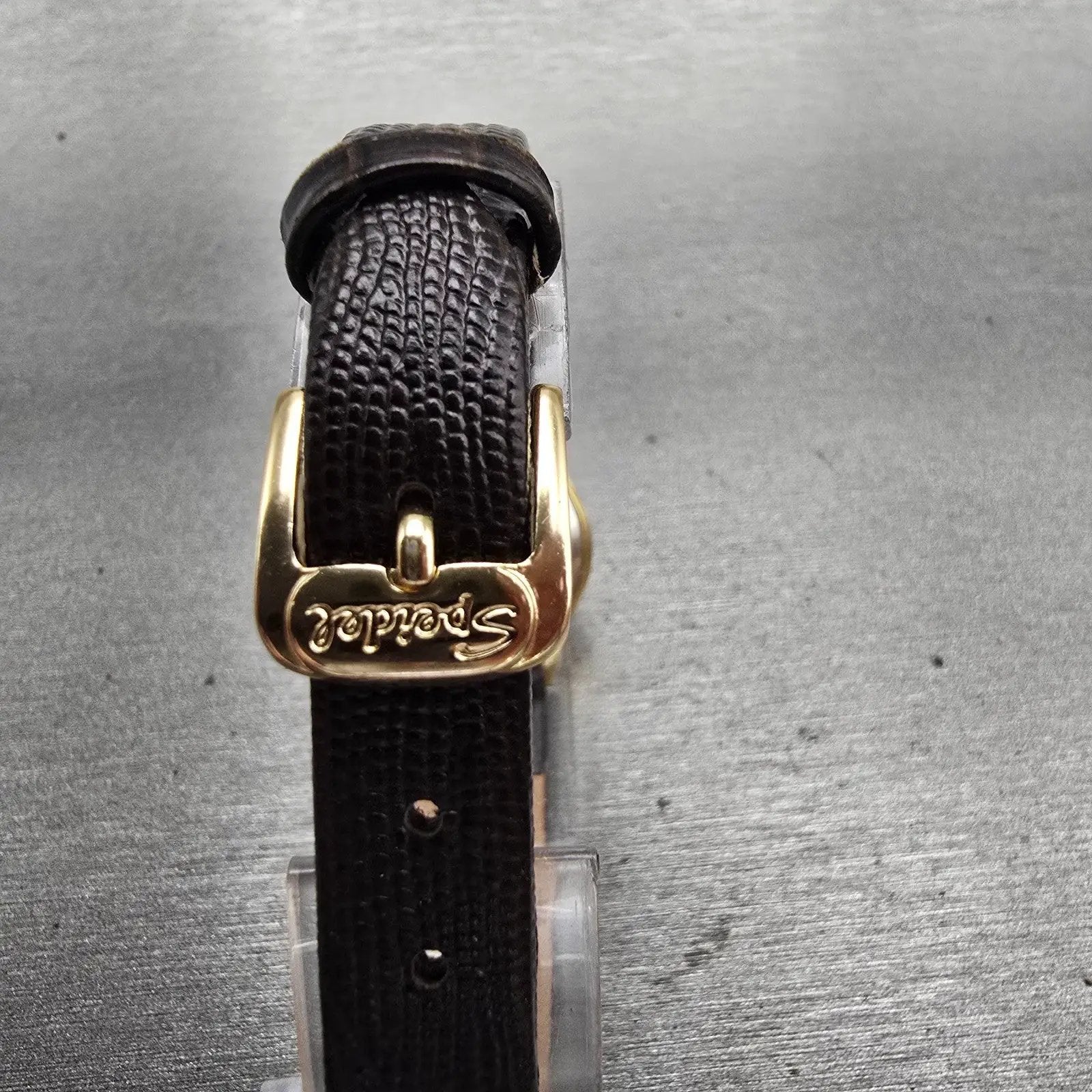 Seiko Watch Women 21mm Gold Dial Gold Tone Round 2C21-0029 New Battery VTG7
