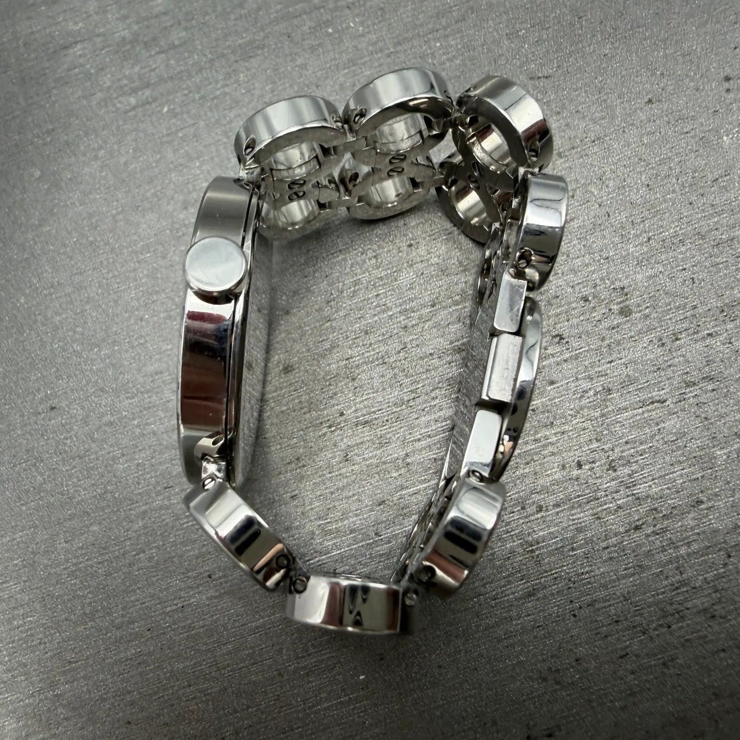 Movado Ono Watch Women 30mm MOP Dial Steel Diamond Bezel 0606098 READ!! New batt15