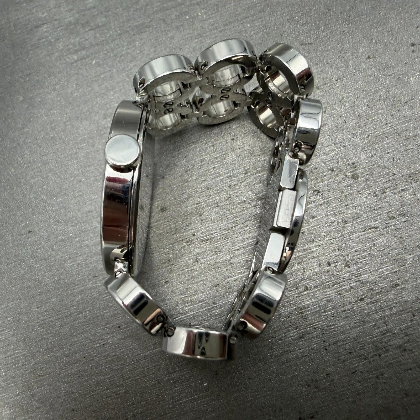 Movado Ono Watch Women 30mm MOP Dial Steel Diamond Bezel 0606098 READ!! New batt15
