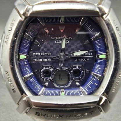 Casio G-Shock GW-1400DA Watch Men 45mm Blue Dial Silver Alarm Chrono PARTS2