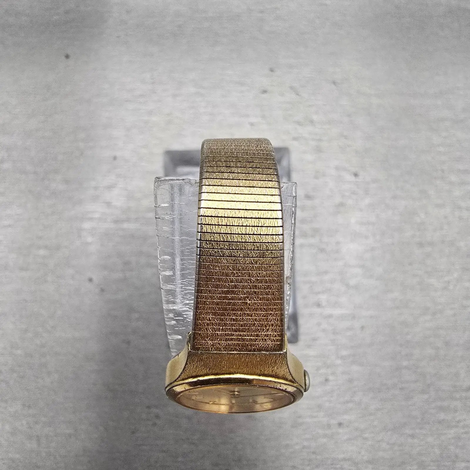 Seiko Watch Women 19mm Gold Dial Gold Tone Round 4N00-0669 New Battery VTG 1234