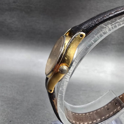 Seiko Watch Women 20mm Gold Dial Gold Tone Round 2Y01-0A19 New Battery Vintage 72