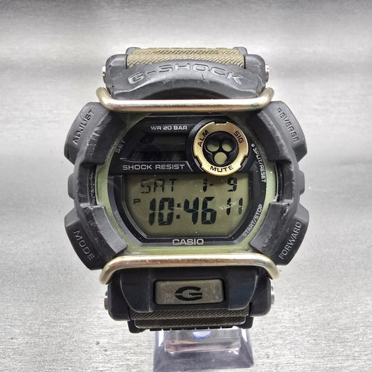 Casio G-Shock GD-400 Watch Men 48mm Black Green Chrono Alarm Digital New Battery0