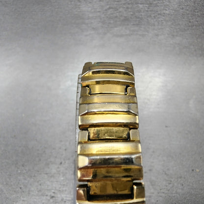 Citizen Tank Watch Women 14mm MOP Dial Gold Tone Rectangle New Battery Vintage4