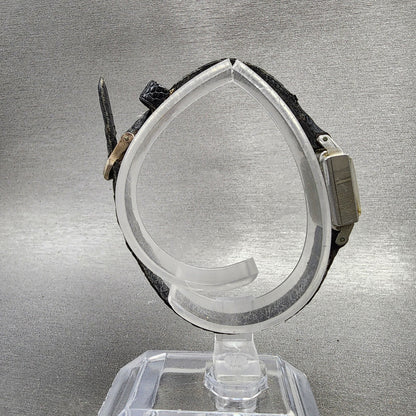 Seiko Solar Special Tank Watch Women 15mm Silver Tone Stainless Steel Runs8