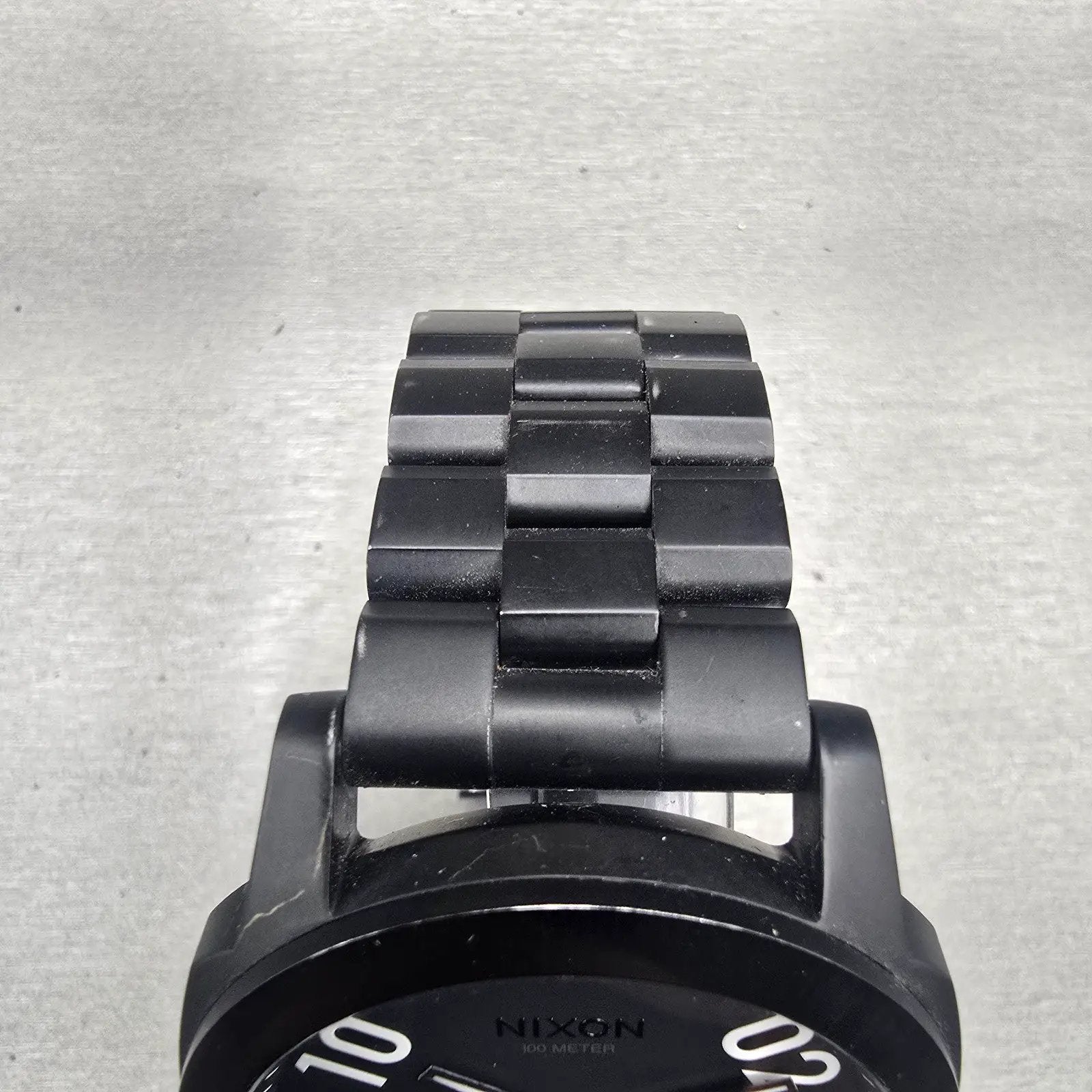 Nixon The Ranger Watch Men 45mm Black Dial Black Tone Round New Battery4