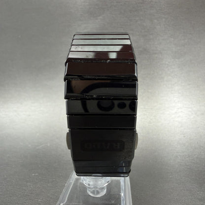 Rado Diastar Watch Women 21mm Black Dial Black Ceramic 205.0296.3 New Battery7