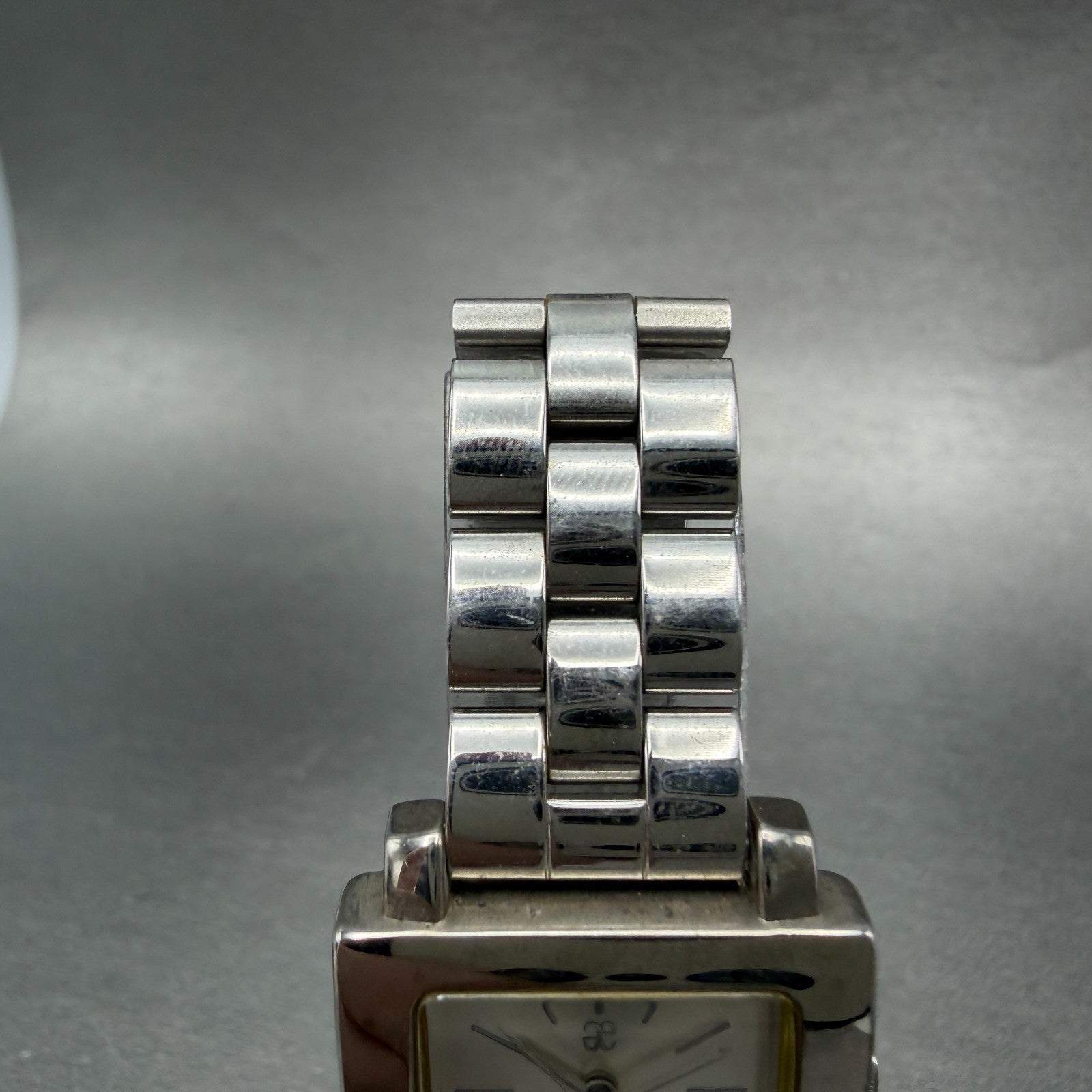 Citizen Watch Women 25mm Silver Dial Silver Tone Rectangle 1032-A05699 New batt4