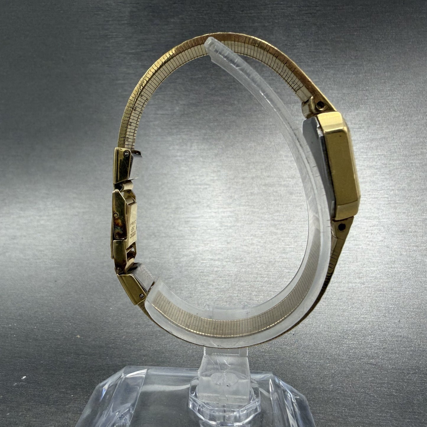 Seiko Watch Women 19mm White Dial gold Tone Octagon VTG 2320-6590 New Battery8