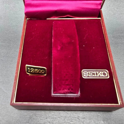 Seiko Presentation Watch Box Case Red Plastic Quartz Vintage Japan1