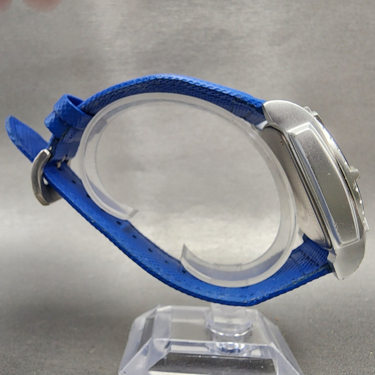 Invicta Dive Watch Men 44mm Blue Dial Aluminum 7006 Date Cushion PARTS9