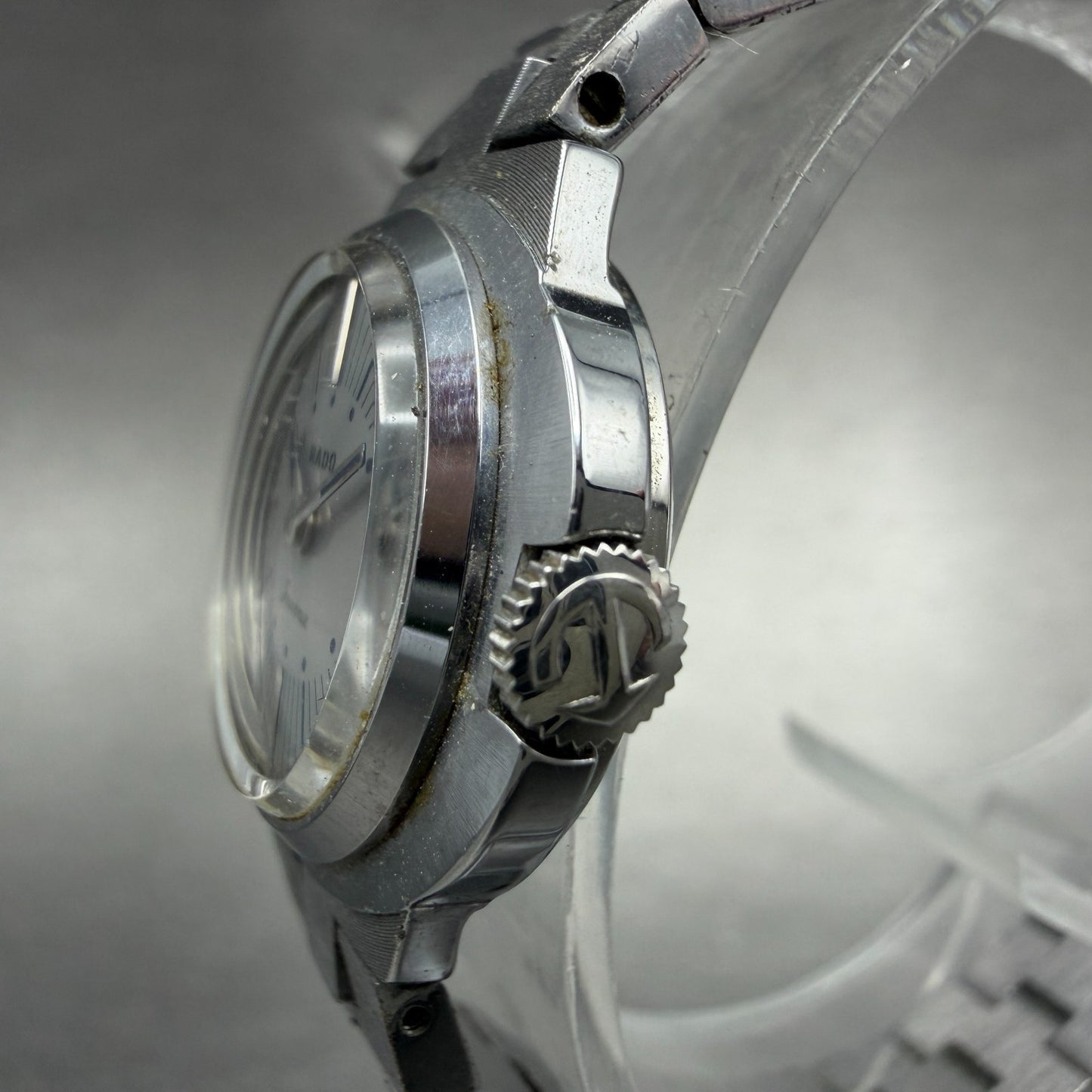 Rado Fourence Watch Women 24mm Silver Dial Silver Tone Oval Manual Wind Runs VTG2