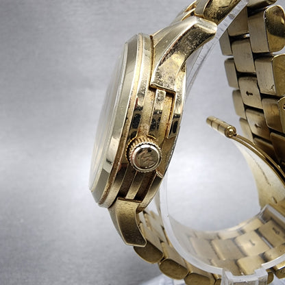 Michael Kors Watch Women 38mm Champagne Dial Gold Tone Date MK-5177 New Battery2