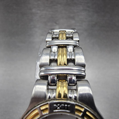 Wittnauer Laureate Watch Women 25mm White Dial Two Tone Date Round New Battery P5