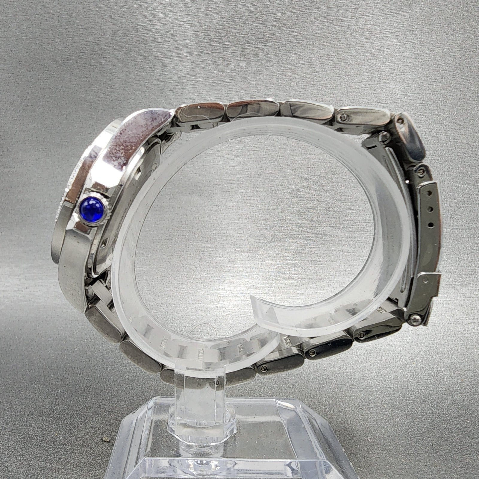Invicta Angel Watch Women 35mm Silver Dial Steel Crystal Accents Daydate New Bat6
