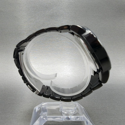 Citizen Eco-Drive Axiom Chronograph Watch Men 43mm Black Dial Black Tone Runs