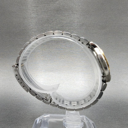 Seiko Watch Women 25mm Cream Dial Two Tone Round 1N01-0J09 New Battery A123