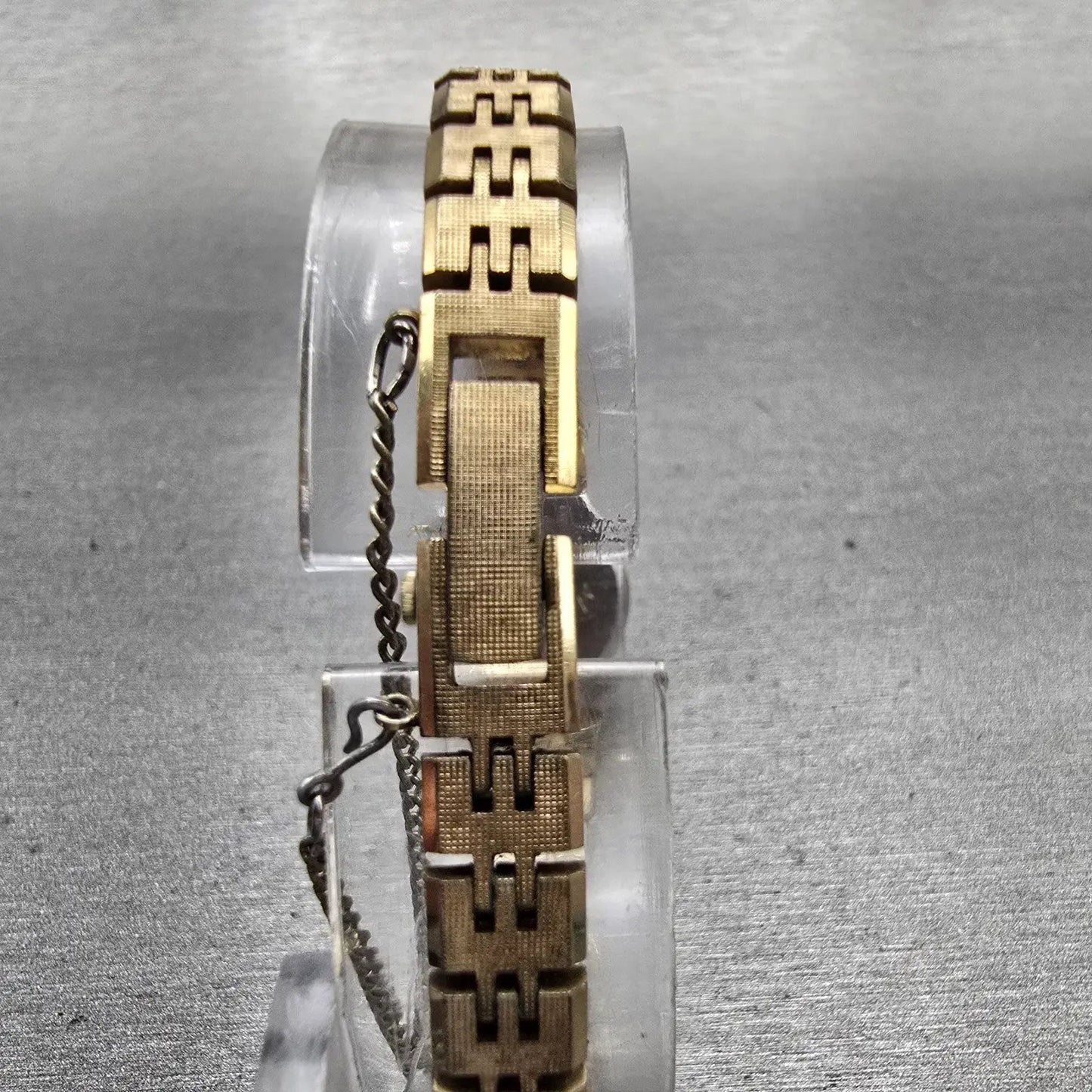 Seiko Watch Women 17mm Gold Dial Gold Tone Round 11-0639 Manual Wind Works VTG7