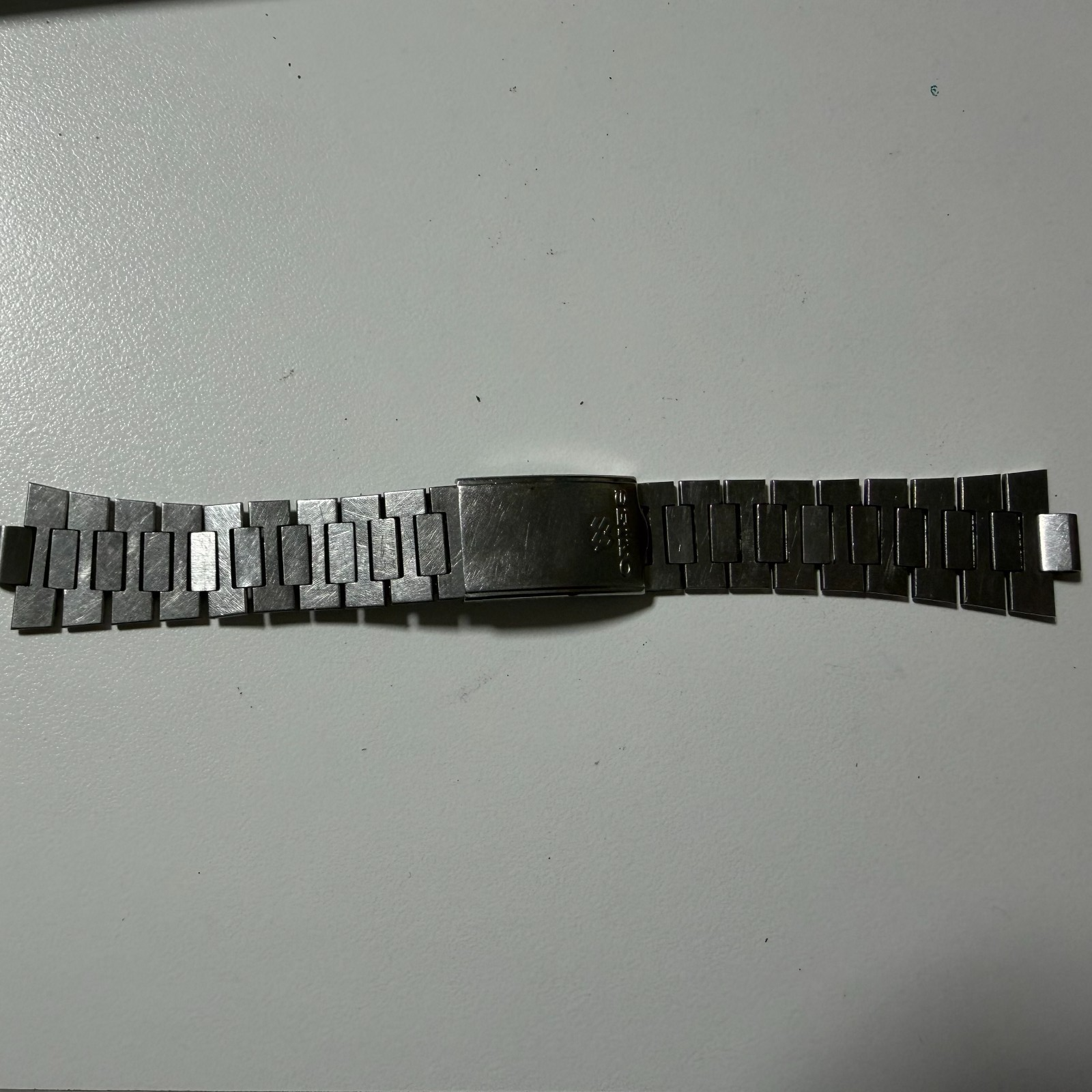 Seiko SQ Bracelet C202 Stainless Steel Tri Folding Clasp 8mm Vintage Japan B0