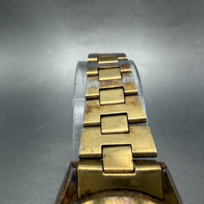 Seiko 5 Automatic Watch Women 24mm Champagne Dial Gold Tone Daydate 2906 Runs4