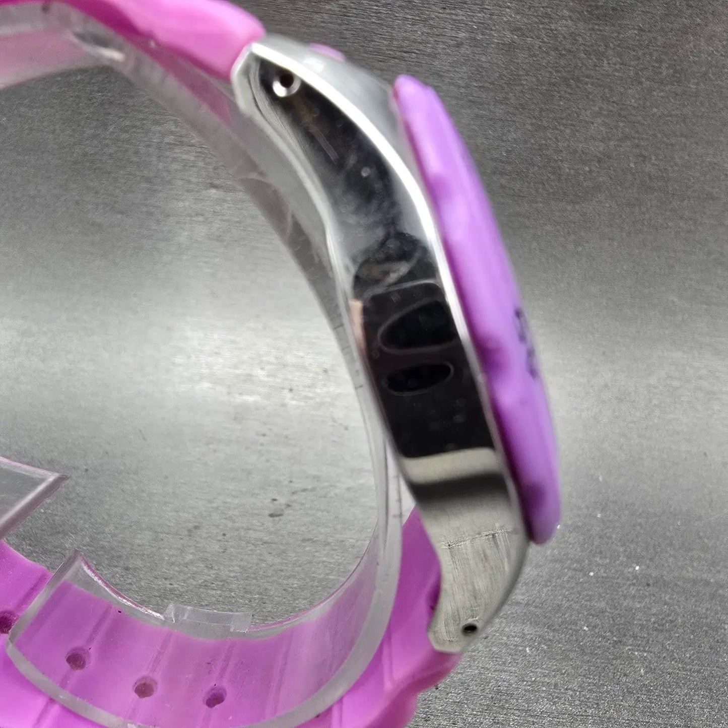 Invicta Angel Dive Watch Women 38mm White Dial Steel Purple Daydate 0698 New Bat3