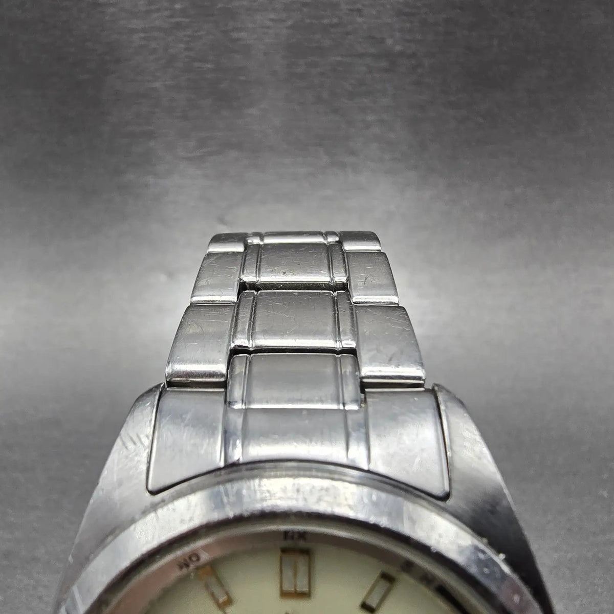 Citizen Reguno Atomic Solar Watch Men 38mm Cream Dial Silver Date PARTS JDM5
