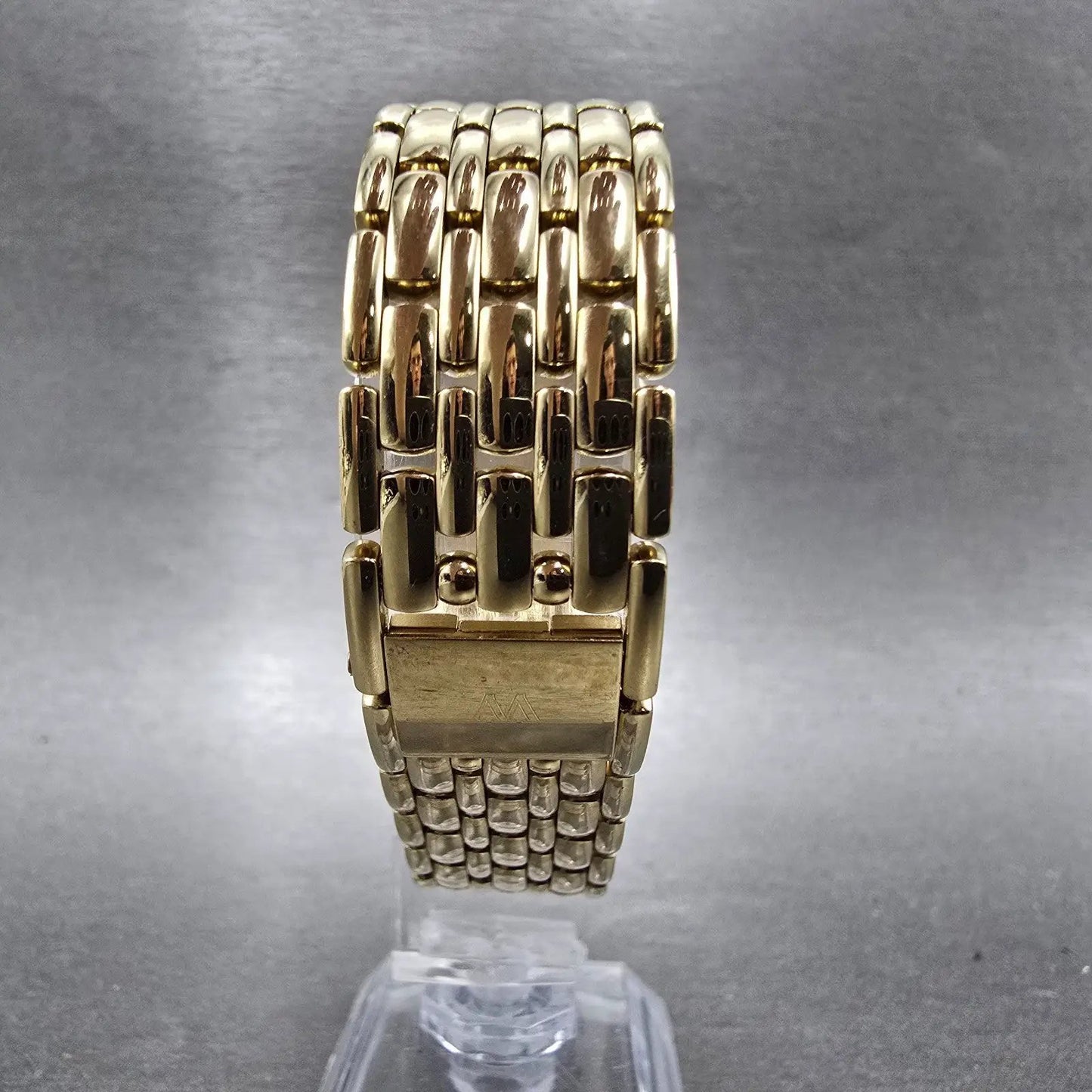 Wittnauer Watch Men 32mm Champagne Dial Gold Tone Round 5784 New Battery7