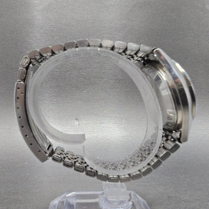 Seiko Motorcraft SQ 4004 Watch Men 36mm Silver Dial Steel Daydate 4633-8029 PART10