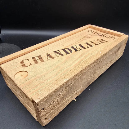 Swatch Chandelier Watch Men 34mm Silver Dial Clear GZ125 New Battery NOS Crate16