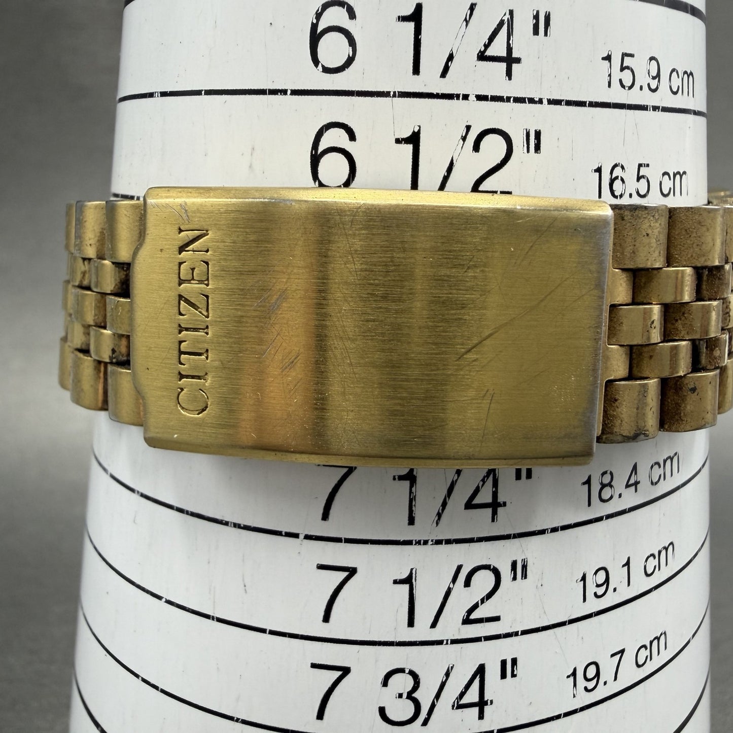 Citizen Watch Men 35mm Gold Tone Gold Tone Daydate 6100S16725 New Battery10