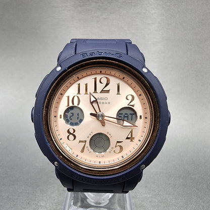 Casio BabyG BGA150PC Watch Women 43mm Blue Analog Digital Alarm New Battery1